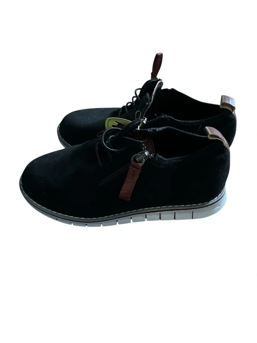 Steve Madden Kids Black Suede Amark Shoes